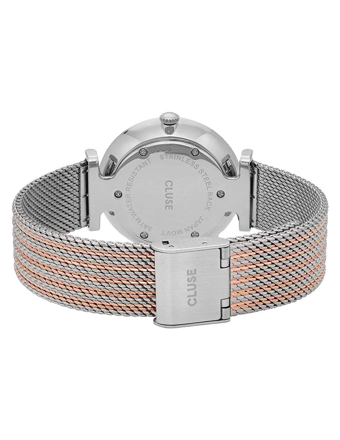 Montre Femme Cluse Triomphe Silver Bicolour Mesh CL61001 vue 3