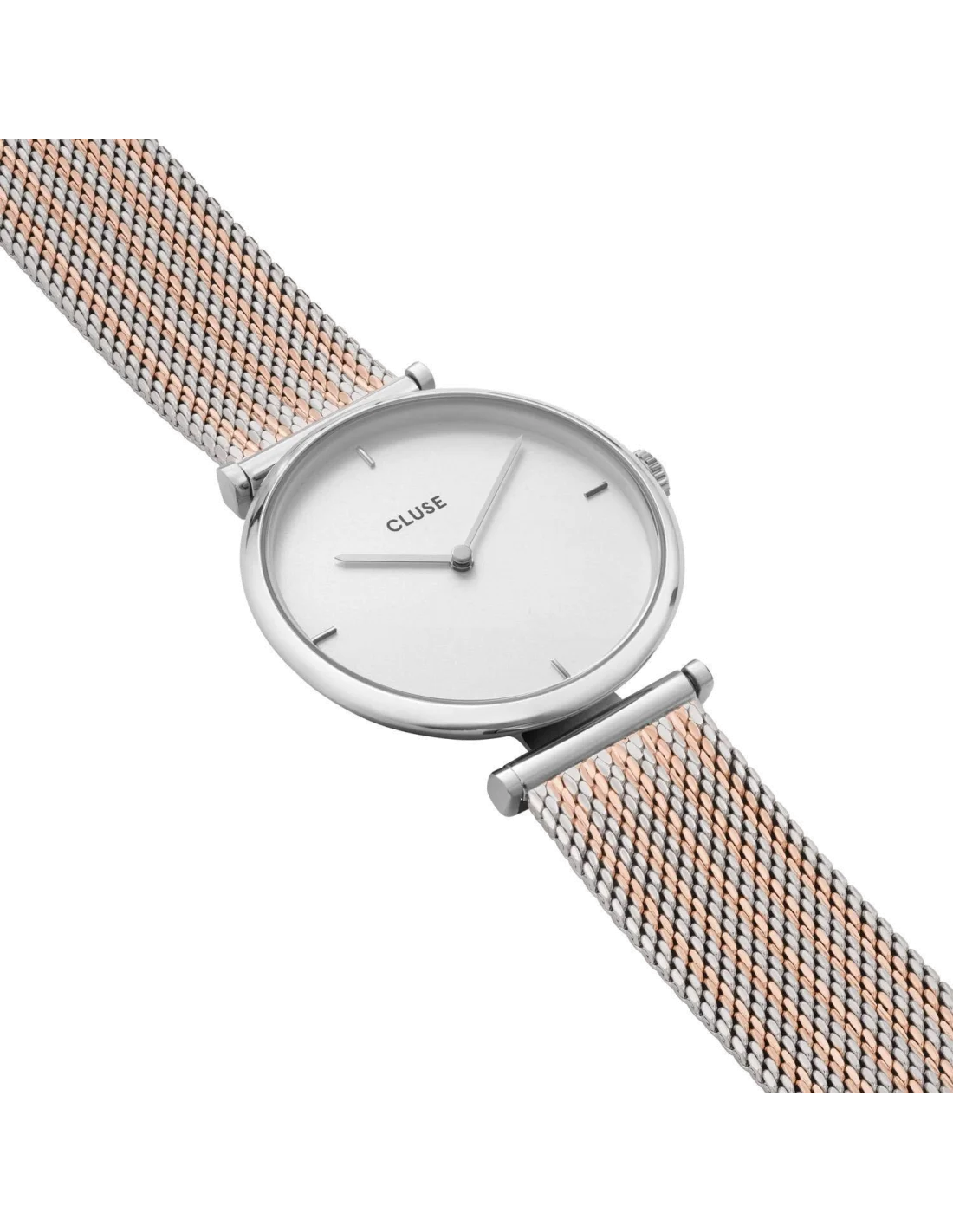 Montre Femme Cluse Triomphe Silver Bicolour Mesh CL61001 vue 4