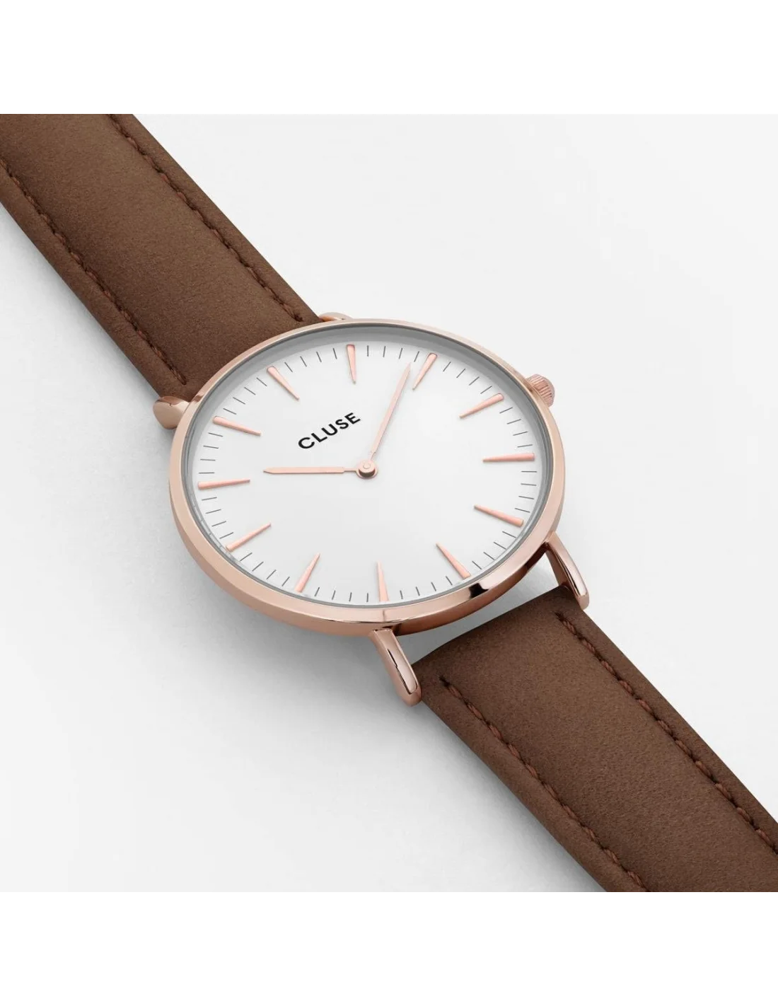 Montre Cluse La Bohème CL18010 Bracelet en cuir marron vue 2