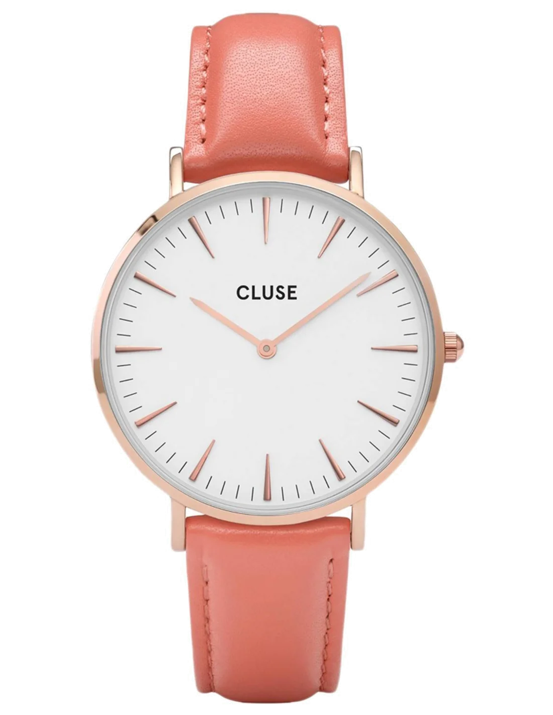 Montre Femme Cluse La Bohème CL18032 en or rose et cadran blanc