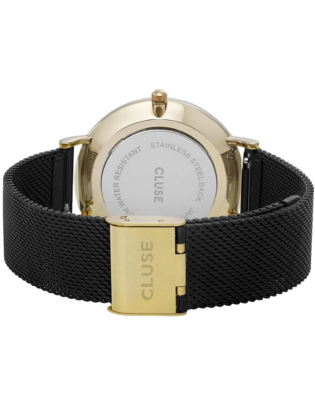 Montre Cluse La Bohème CL18117 Mesh Gold Black/Black Doré vue 3