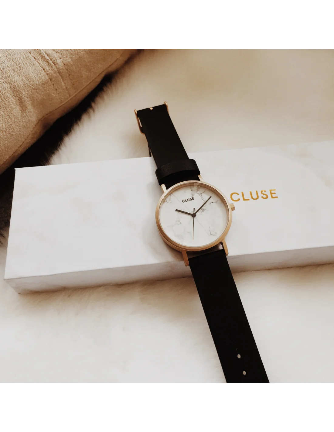 Montre Cluse La Roche CL40003 Gold White Marble/Black vue 4