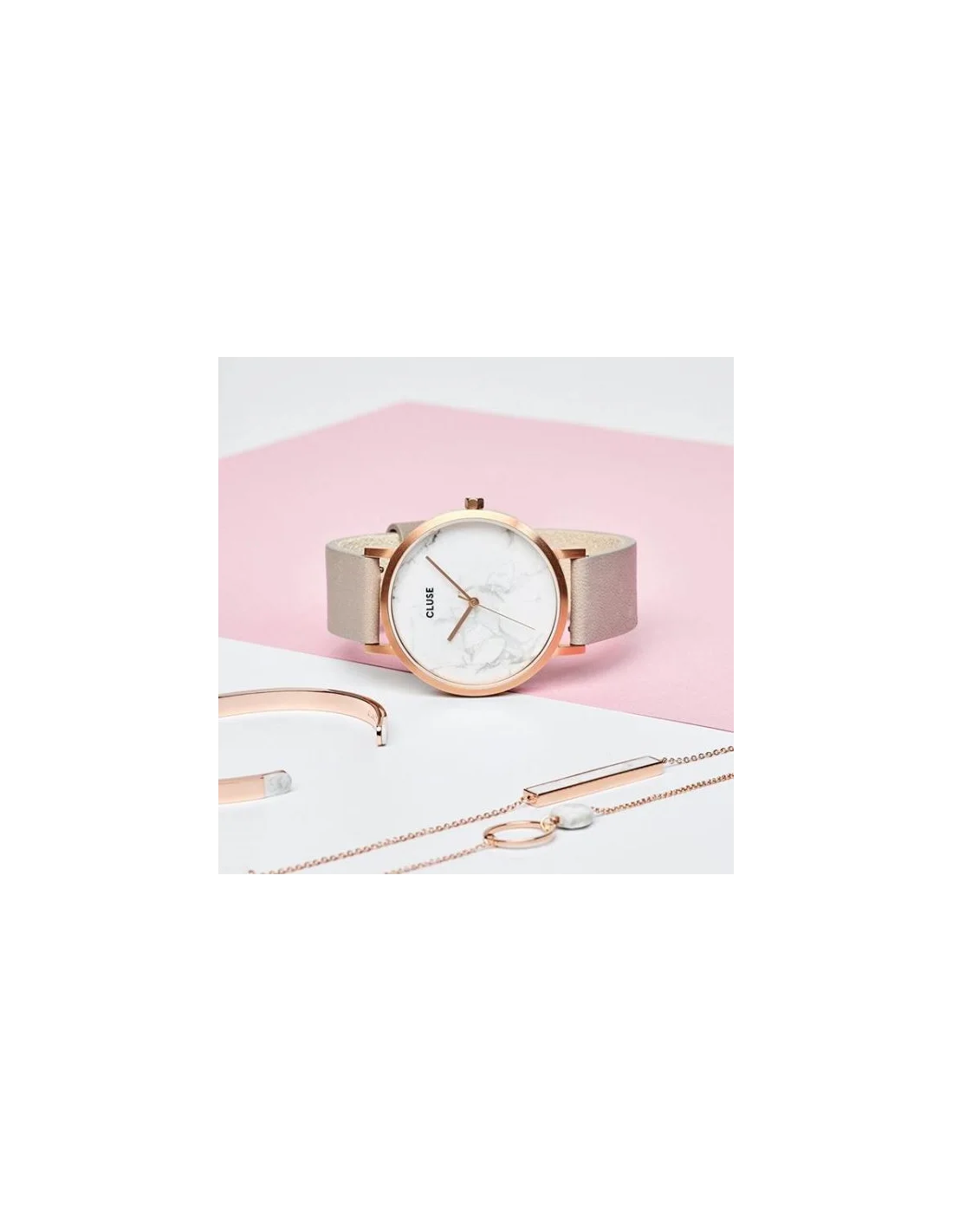 Montre Femme Cluse La Roche Petite CL40101 Rose Pâle vue 2