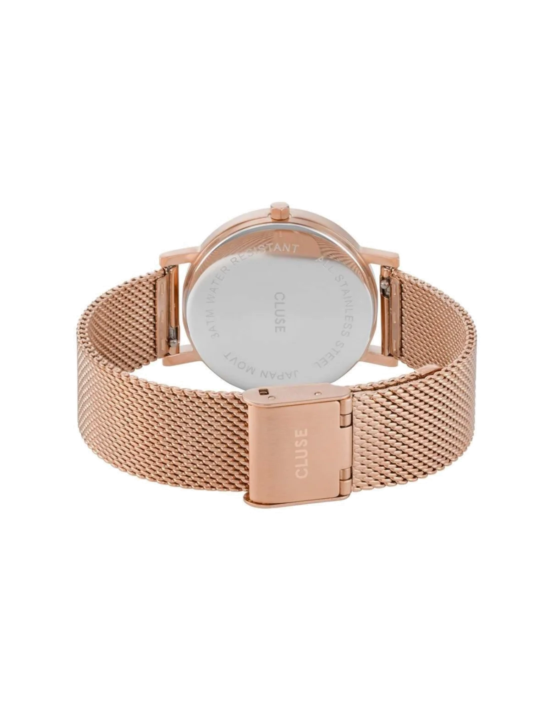 Montre Femme Cluse La Roche CL40107 Bracelet Or Rose fond marbre vue 2