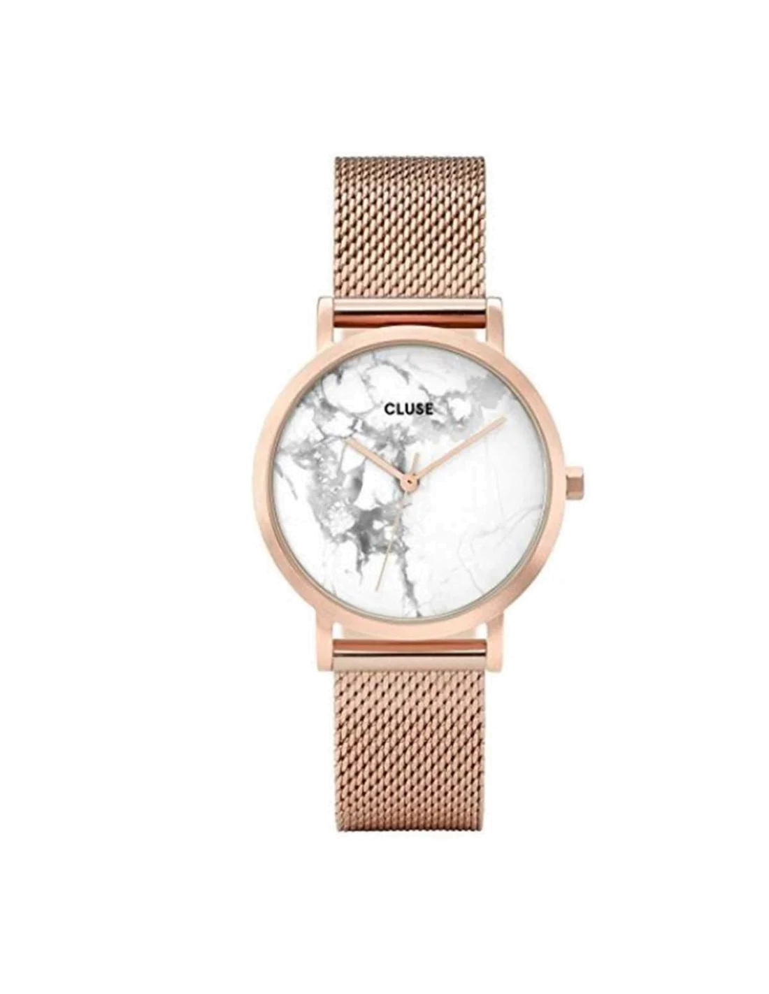 Montre Femme Cluse La Roche CL40107 Bracelet Or Rose fond marbre
