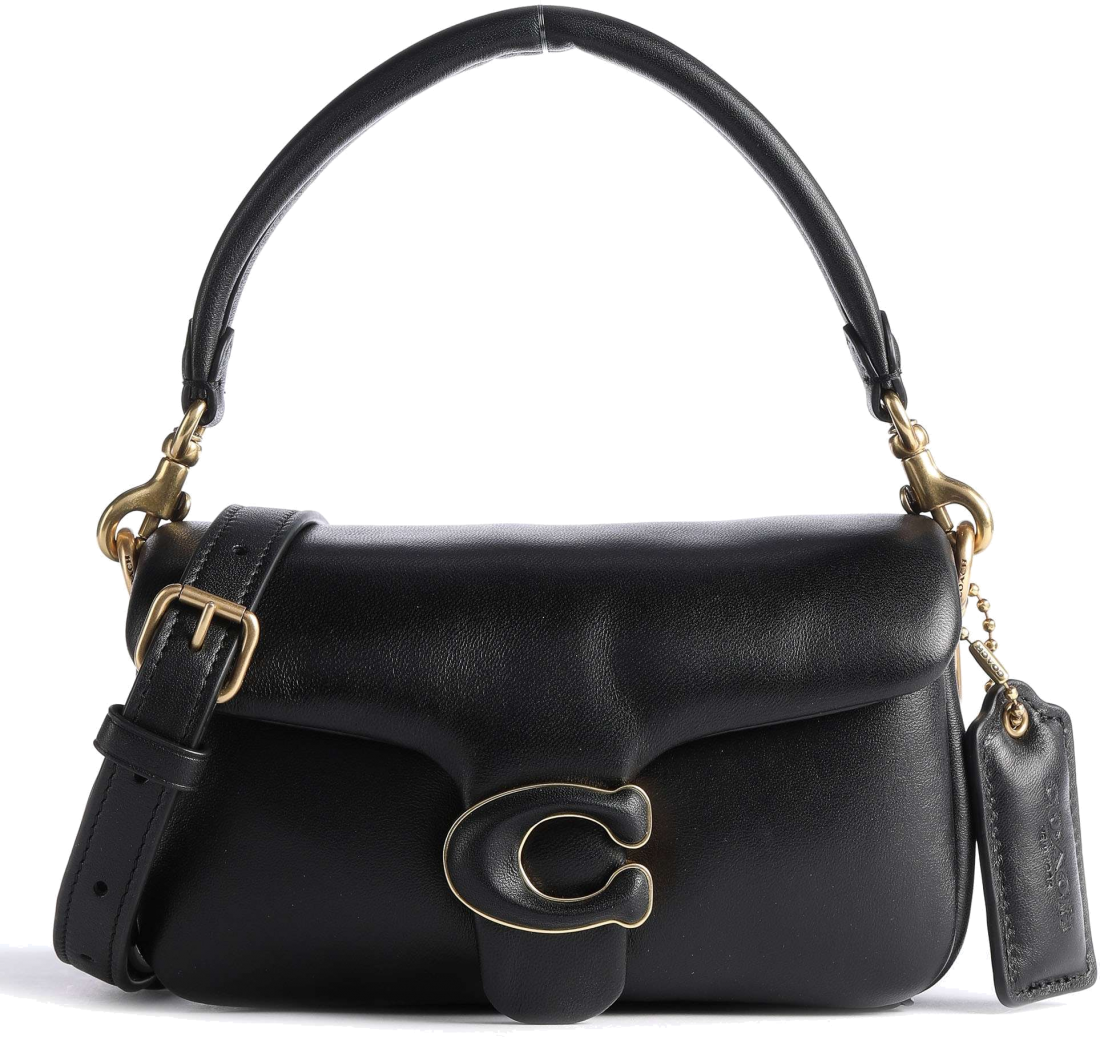 Sac à bandoulière Coach Pillow Tabby 18 en cuir nappa - Noir vue 3