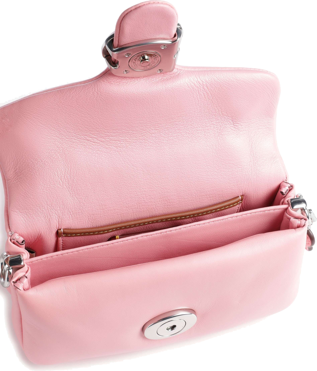 Sac à bandoulière Coach Pillow Tabby 18 en cuir nappa - Rose vue 4