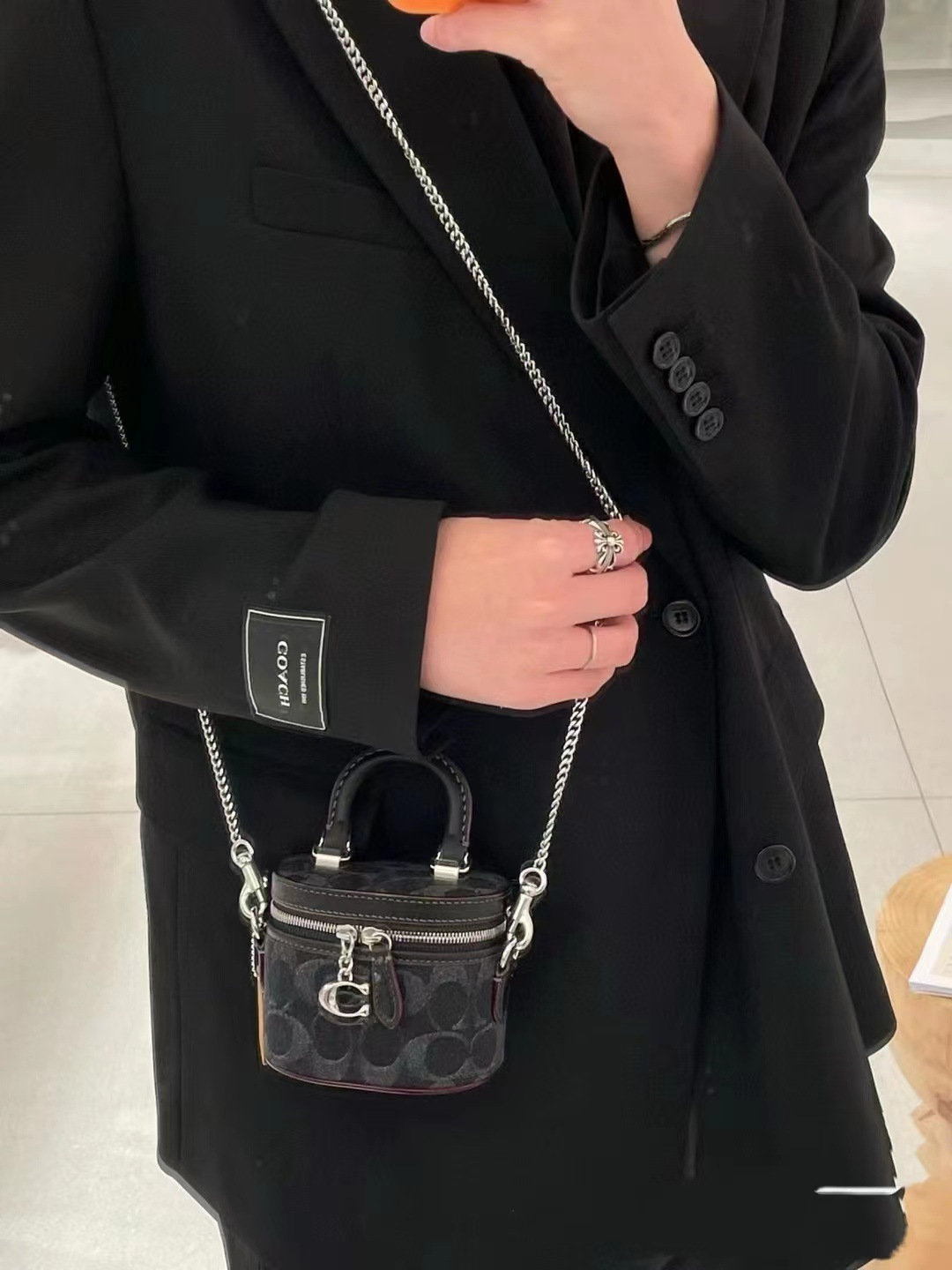 Sac à bandoulière Coach CE768 en toile signature et cuir vue 5