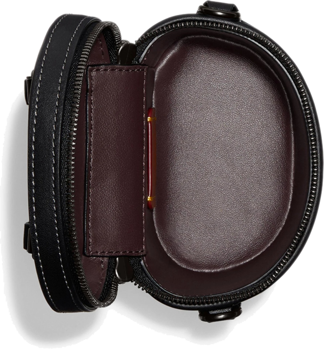 Sac à bandoulière Coach CE769-BLACK en cuir de veau noir vue 5