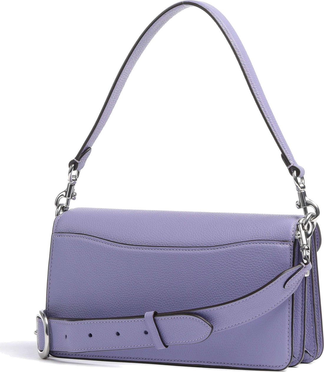 Sac besace à bandoulière Coach Tabby 26 en cuir grainé - Violet vue 3