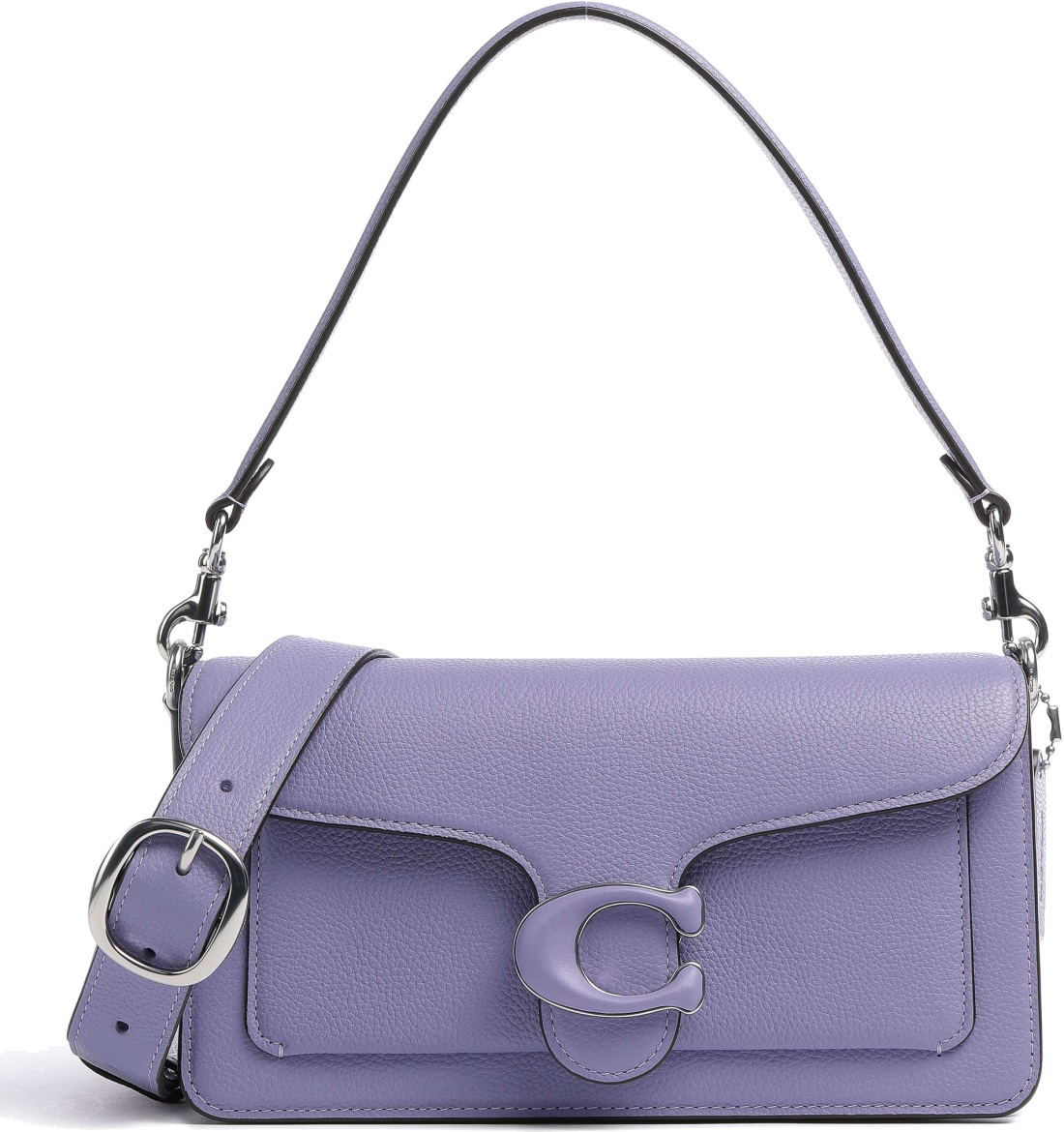 Sac besace à bandoulière Coach Tabby 26 en cuir grainé - Violet vue 4