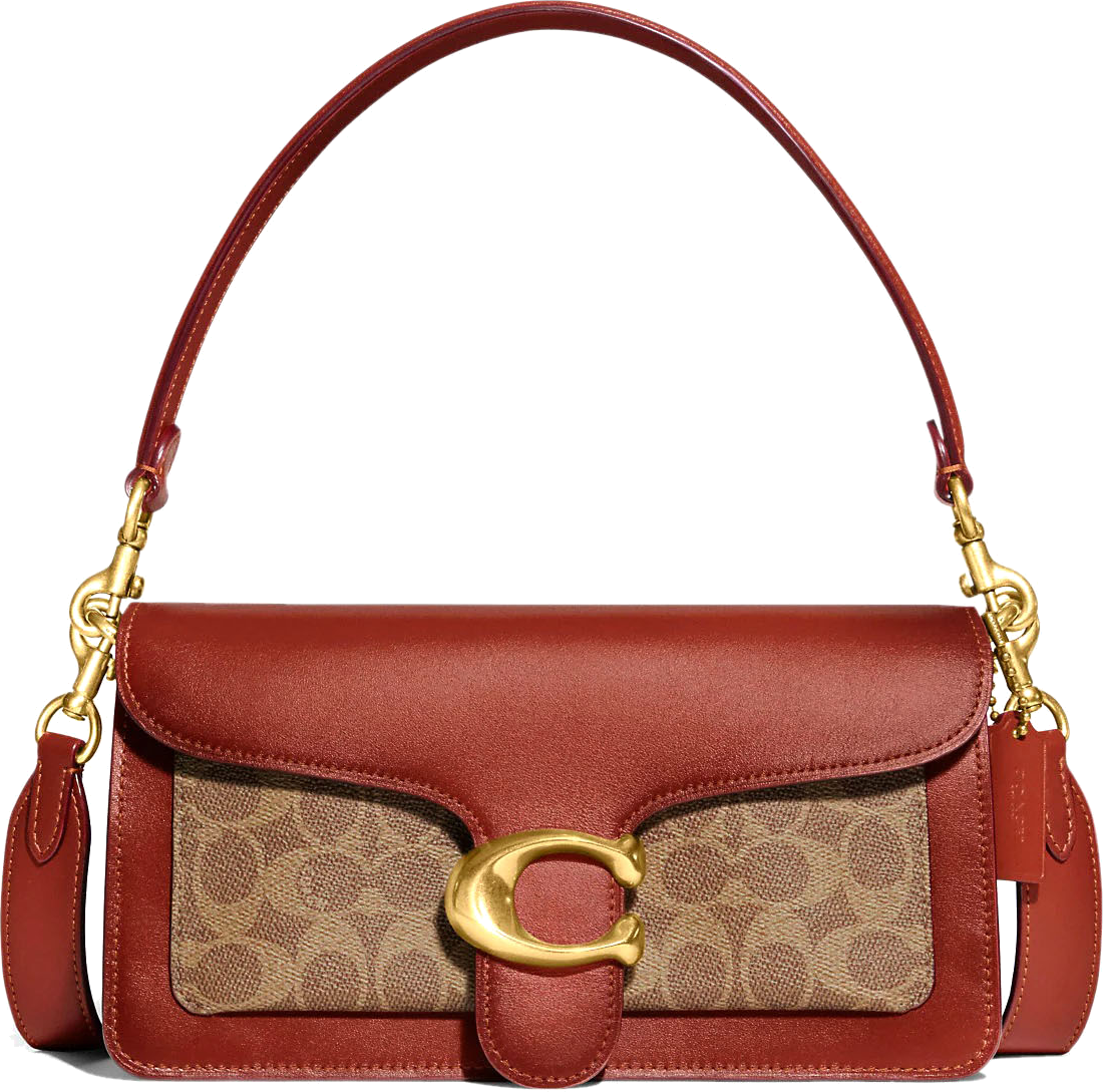 Sac besace à bandoulière Coach Tabby 26 monogramme en toile exclusive - Marron vue 3