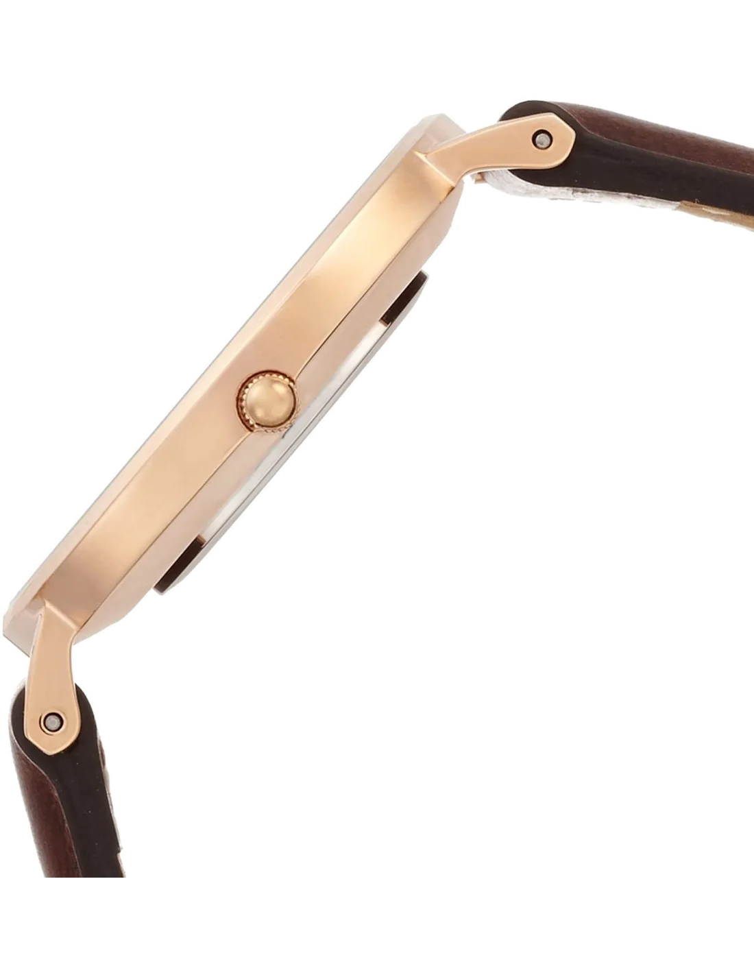 Montre Daniel Wellington Classic Bristol DW00100039, boîtier or rose 36mm, cadran blanc, bracelet cuir marron - Unisexe vue 2