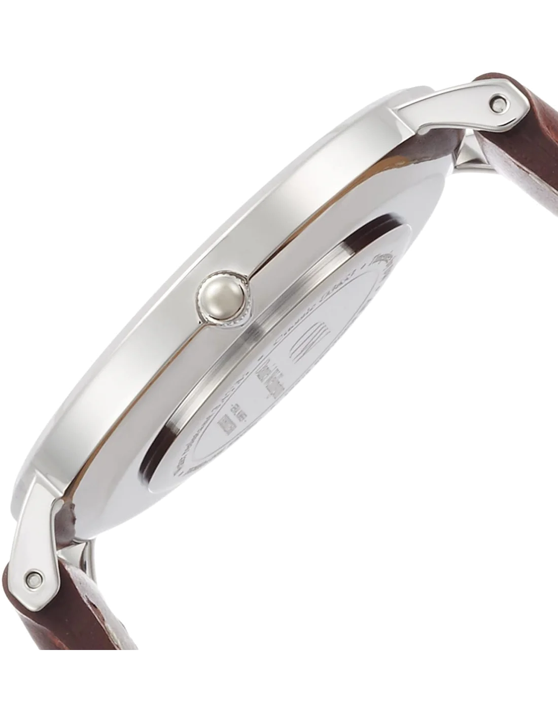 Montre Daniel Wellington Classic St Mawes DW00100052 - Cadran 36mm argenté, bracelet cuir marron - Unisexe vue 2