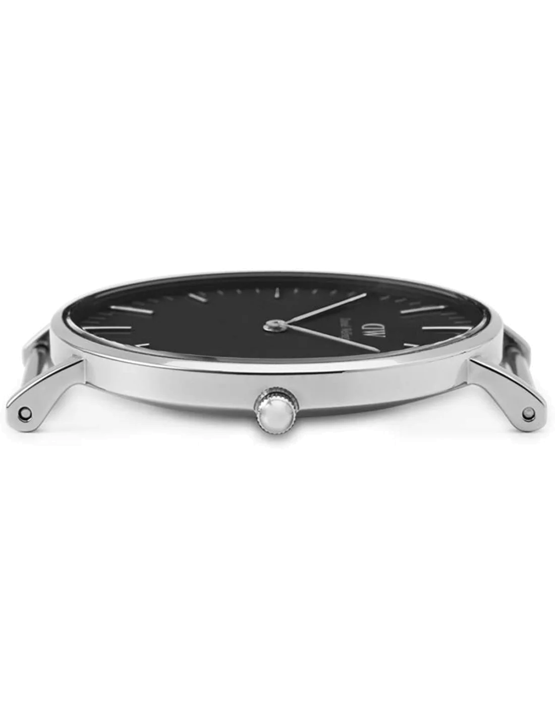 Montre Homme Daniel Wellington DW00100133 Classic Black - Cadran Noir 40mm, Bracelet Cuir Noir vue 2