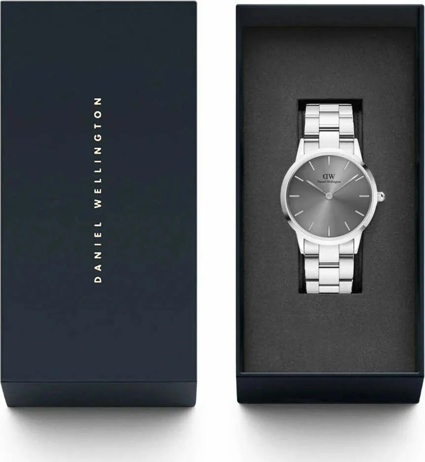 Montre Femme Daniel Wellington Iconic Link DW00100328, Cadran Gris, Bracelet Acier vue 4