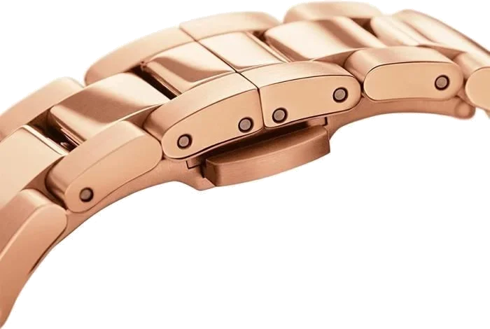 Montre Daniel Wellington DW00100344 Iconic Link 40mm Femme, Cadran Nacre & Bracelet Acier Or Rose vue 4