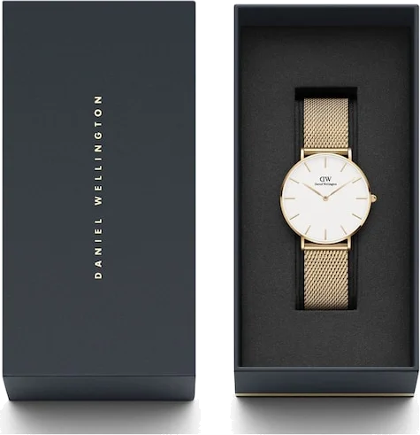 Montre Femme Daniel Wellington Petite Evergold 28mm Or DW00100350 vue 4