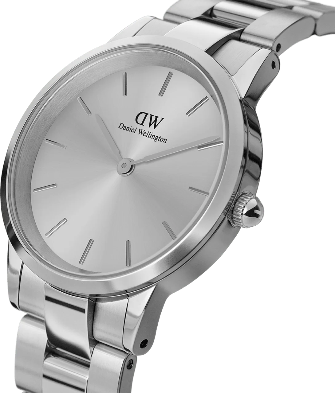 Montre Femme Daniel Wellington Iconic Link Unitone DW00100402 en acier argenté vue 2