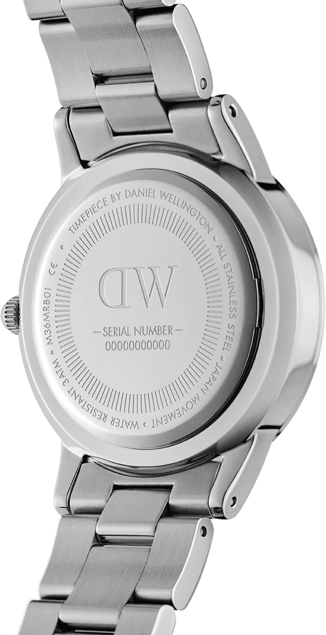 Montre Femme Daniel Wellington Iconic Link Unitone DW00100402 en acier argenté vue 4