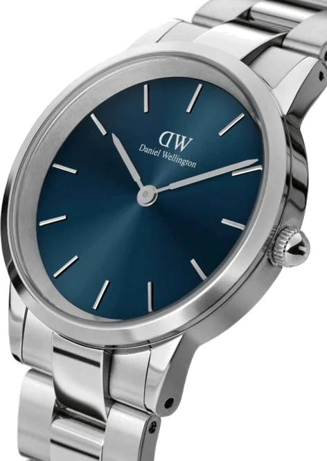 Montre Femme Daniel Wellington DW00100459 Iconic Arctic - Cadran Bleu 32mm Acier Poli vue 2