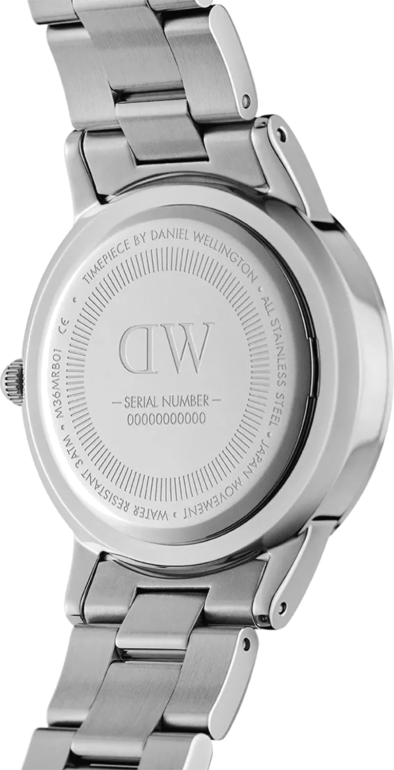 Montre Femme Daniel Wellington DW00100459 Iconic Arctic - Cadran Bleu 32mm Acier Poli vue 4