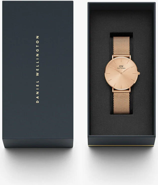 Montre Femme Daniel Wellington Petite Unitone 36mm Or Rose DW00100472 vue 4