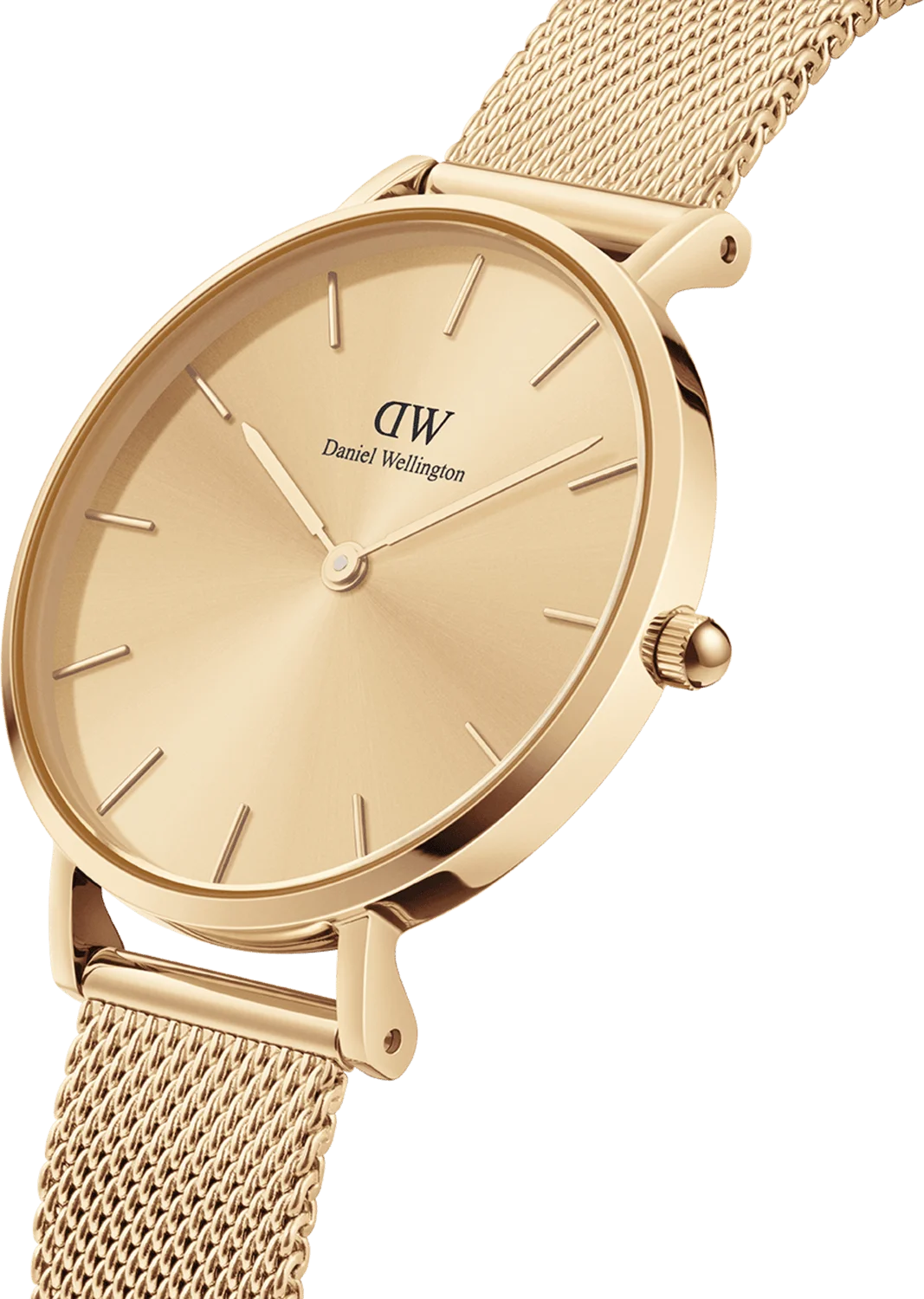 Montre Femme Daniel Wellington DW00100473 - Boîtier Or Jaune 28mm, Maille Milanaise vue 2