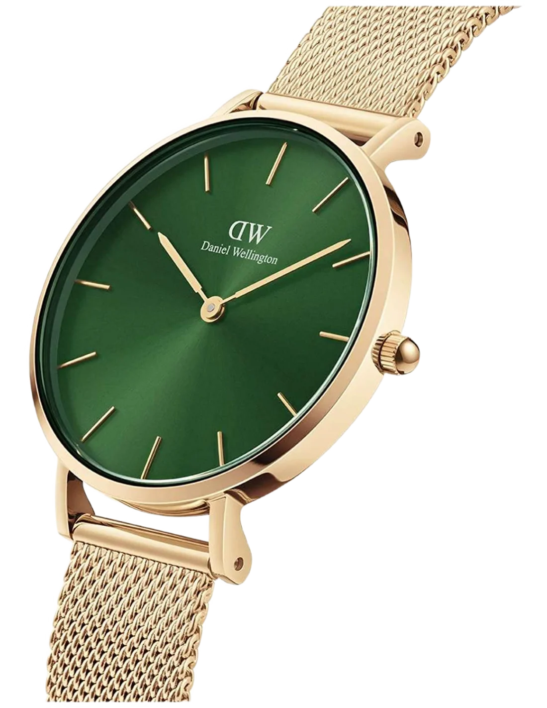Montre Femme Daniel Wellington Petite Emerald 32mm DW00100480, Cadran Vert Emeraude, Boîtier et Bracelet Dorés vue 2