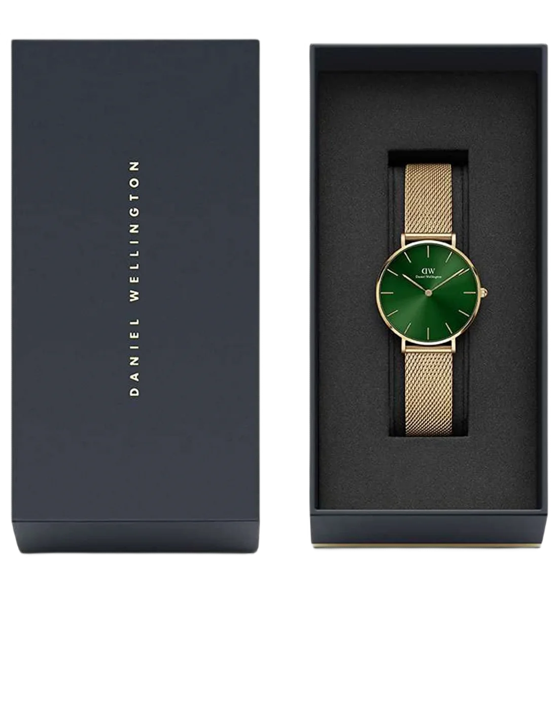 Montre Femme Daniel Wellington Petite Emerald 32mm DW00100480, Cadran Vert Emeraude, Boîtier et Bracelet Dorés vue 4
