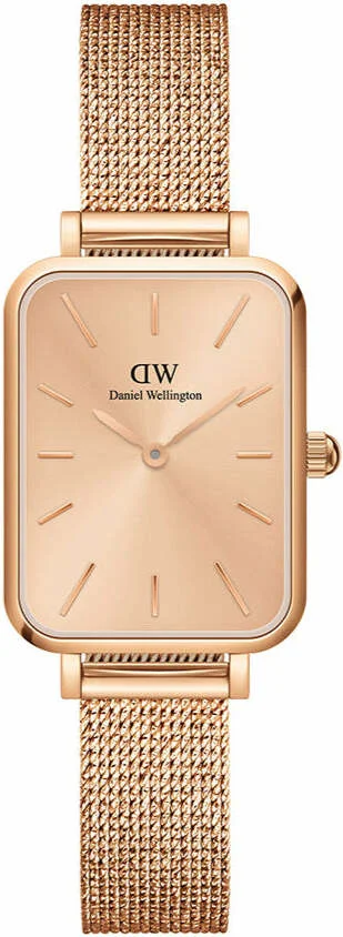 Montre Femme Daniel Wellington Quadro DW00100484 en Acier Or Rose