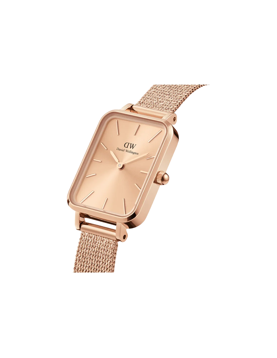 Montre Femme Daniel Wellington Quadro DW00100484 en Acier Or Rose vue 2