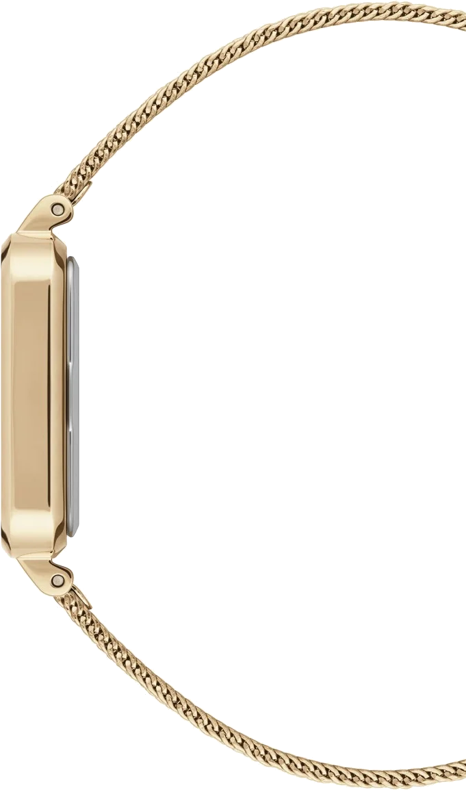 Montre Femme Daniel Wellington DW00100485 Quadro Rectangulaire Or Rose Maille Acier vue 3