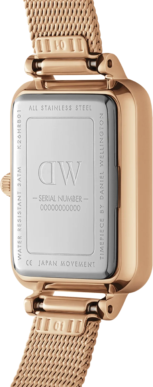 Daniel Wellington DW00100510 - Montre Femme Cadran Nacre Rose & Bracelet Or Rose vue 3