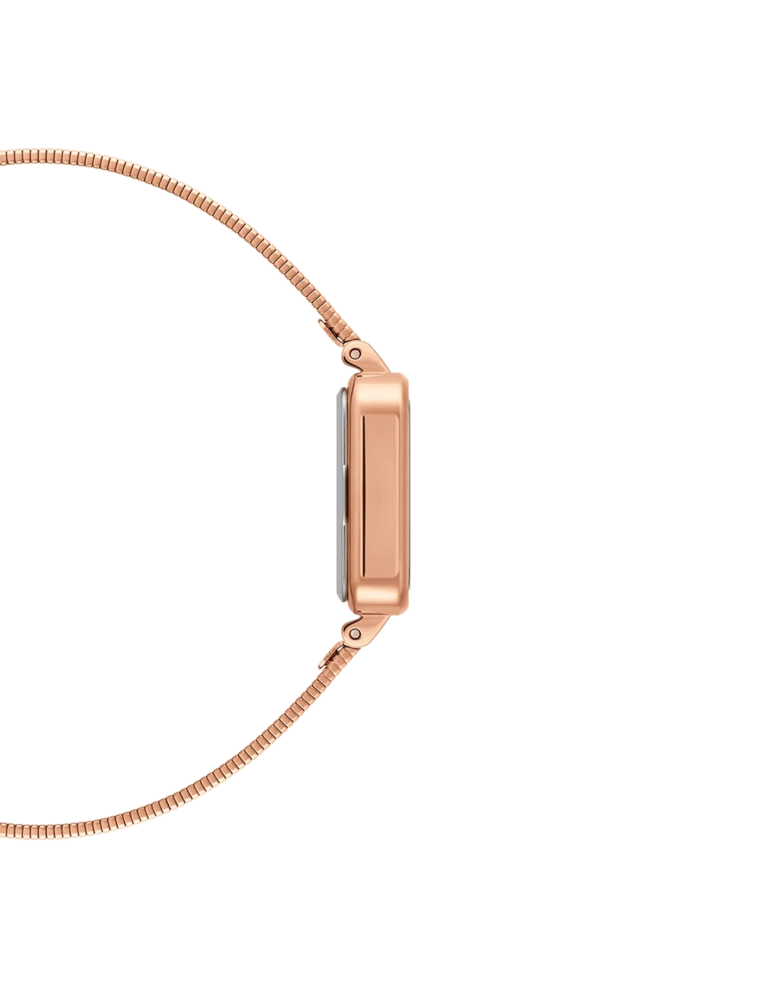 Montre Femme Daniel Wellington DW00100518 Quadro Studio, Cadran Carré Noir, Boîtier et Bracelet Or Rose vue 4