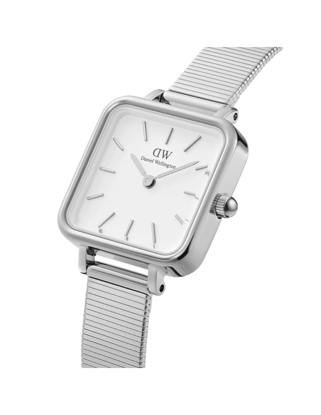 Montre Femme Daniel Wellington Quadro Studio DW00100521 - Cadran Carré Blanc, Boîtier et Bracelet Argent vue 2