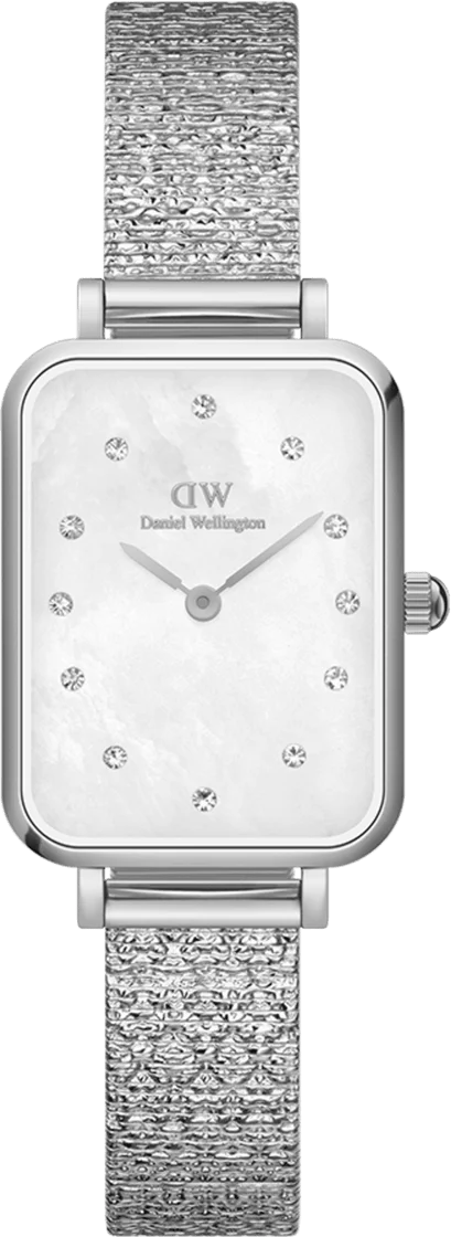 Montre Femme Daniel Wellington Quadro Pressed Piano DW00100580 - Cadran Rectangulaire Gris Acier