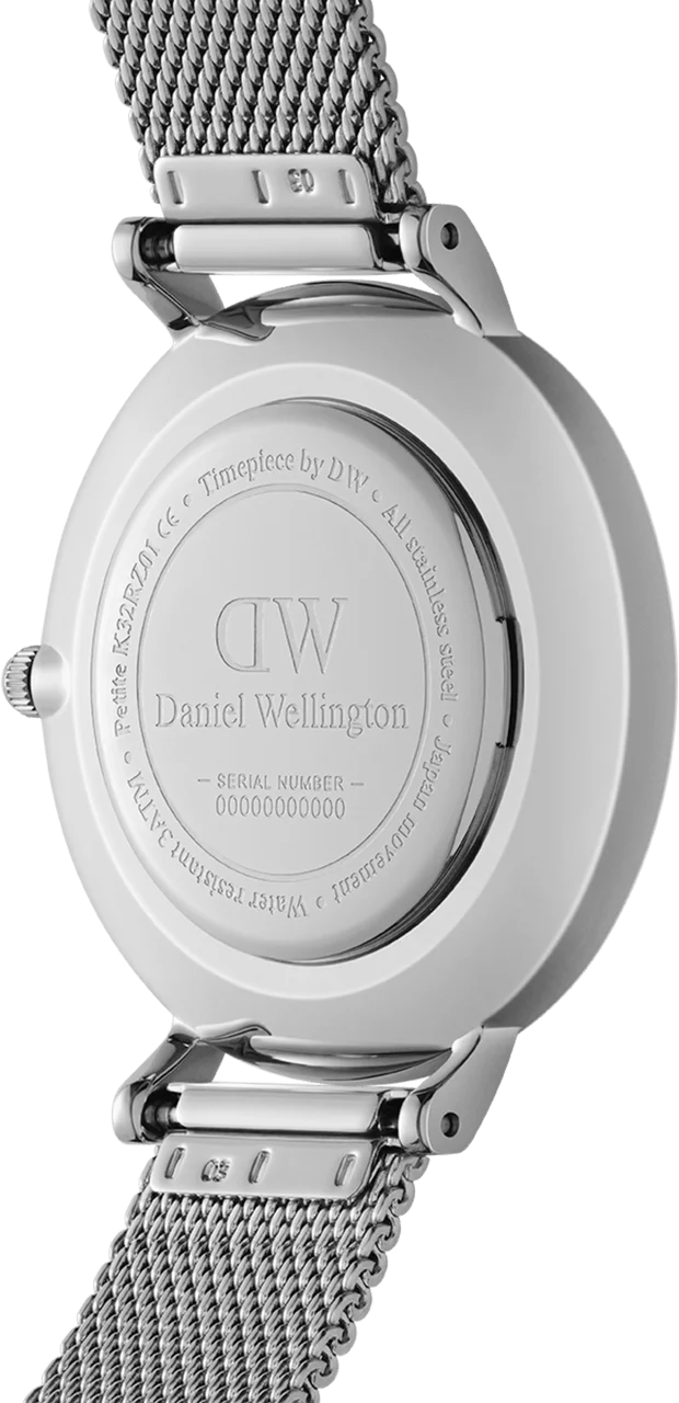 Montre Femme Daniel Wellington Petite Lumine Bezel Sterling DW00100661 - Cadran Noir Nacré, Boîtier Argent vue 3