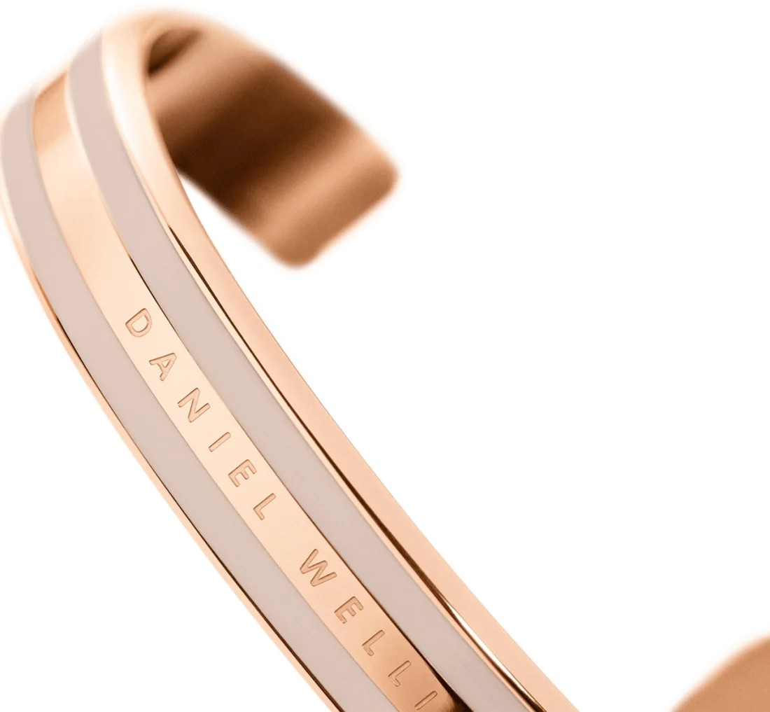 Bracelet Daniel Wellington DW00400012 Emalie Desert Sand en acier doré rose - Taille S pour Femme vue 2