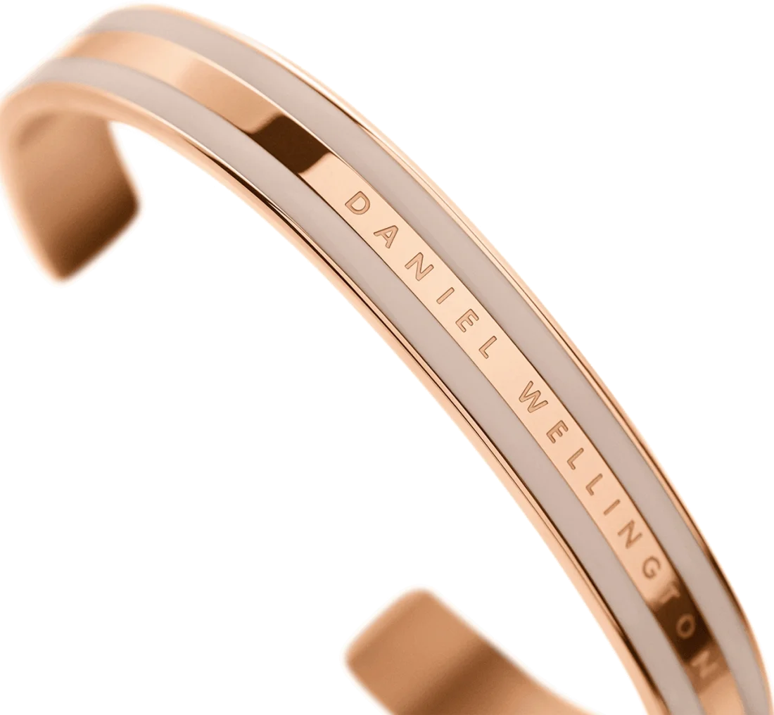 Bracelet Daniel Wellington DW00400012 Emalie Desert Sand en acier doré rose - Taille S pour Femme vue 3