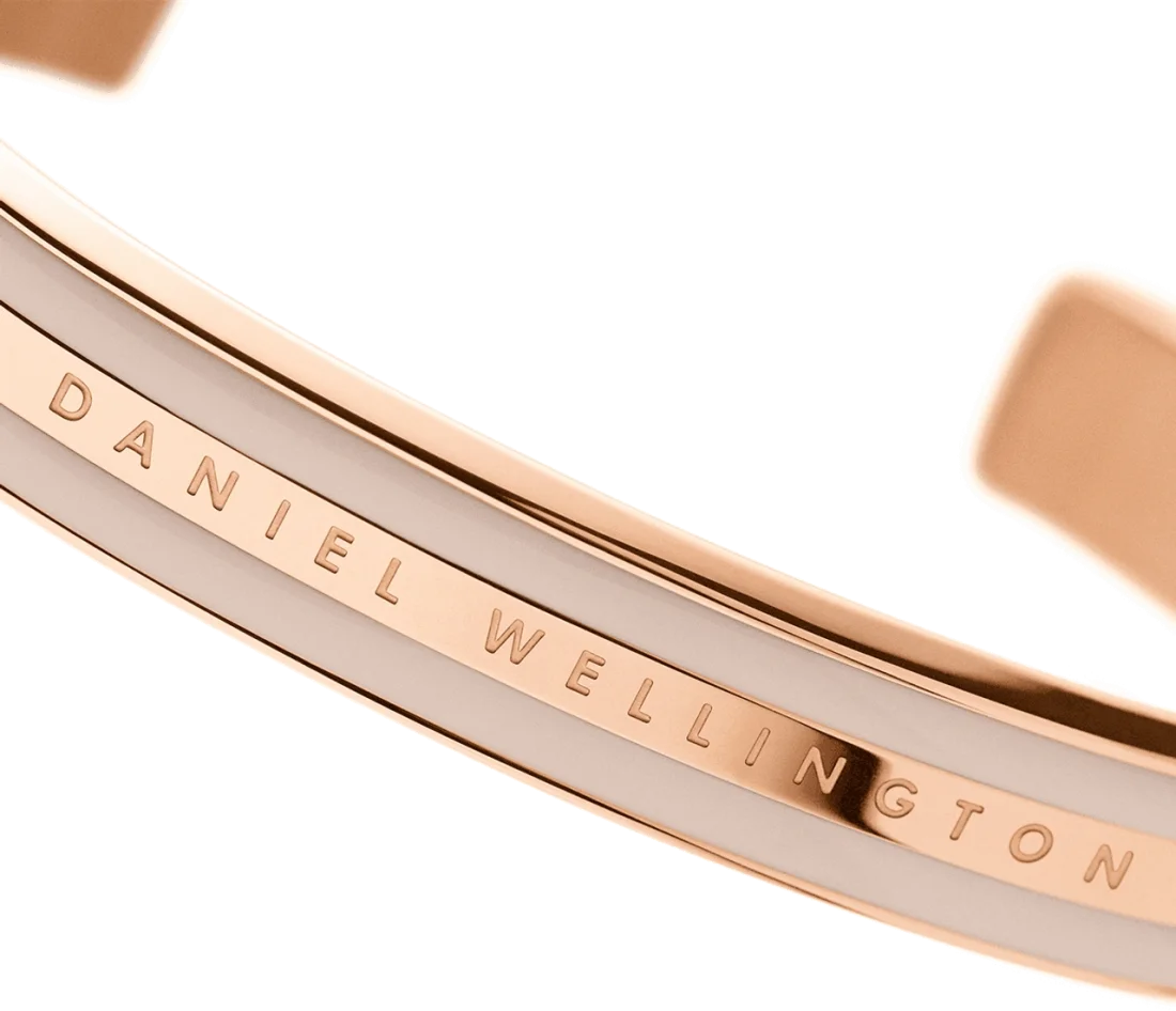 Bracelet Daniel Wellington DW00400011 pour femme, acier doré rose, taille M 16.5 cm vue 4
