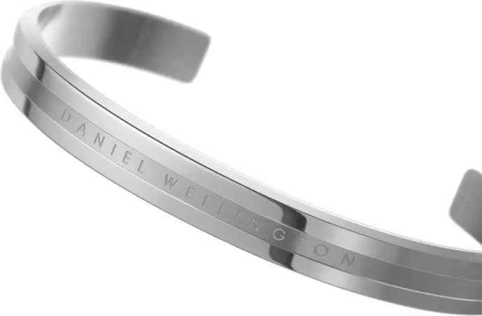 Bracelet Daniel Wellington Elan en acier inoxydable poli argenté - Réf. DW00400144 - Taille M pour femme vue 3