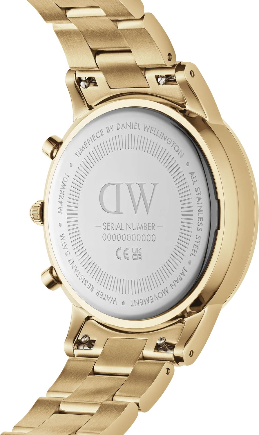 Daniel Wellington DW00100641 Iconic Chronograph - Montre Homme en Acier Doré Jaune à Cadran Noir vue 3