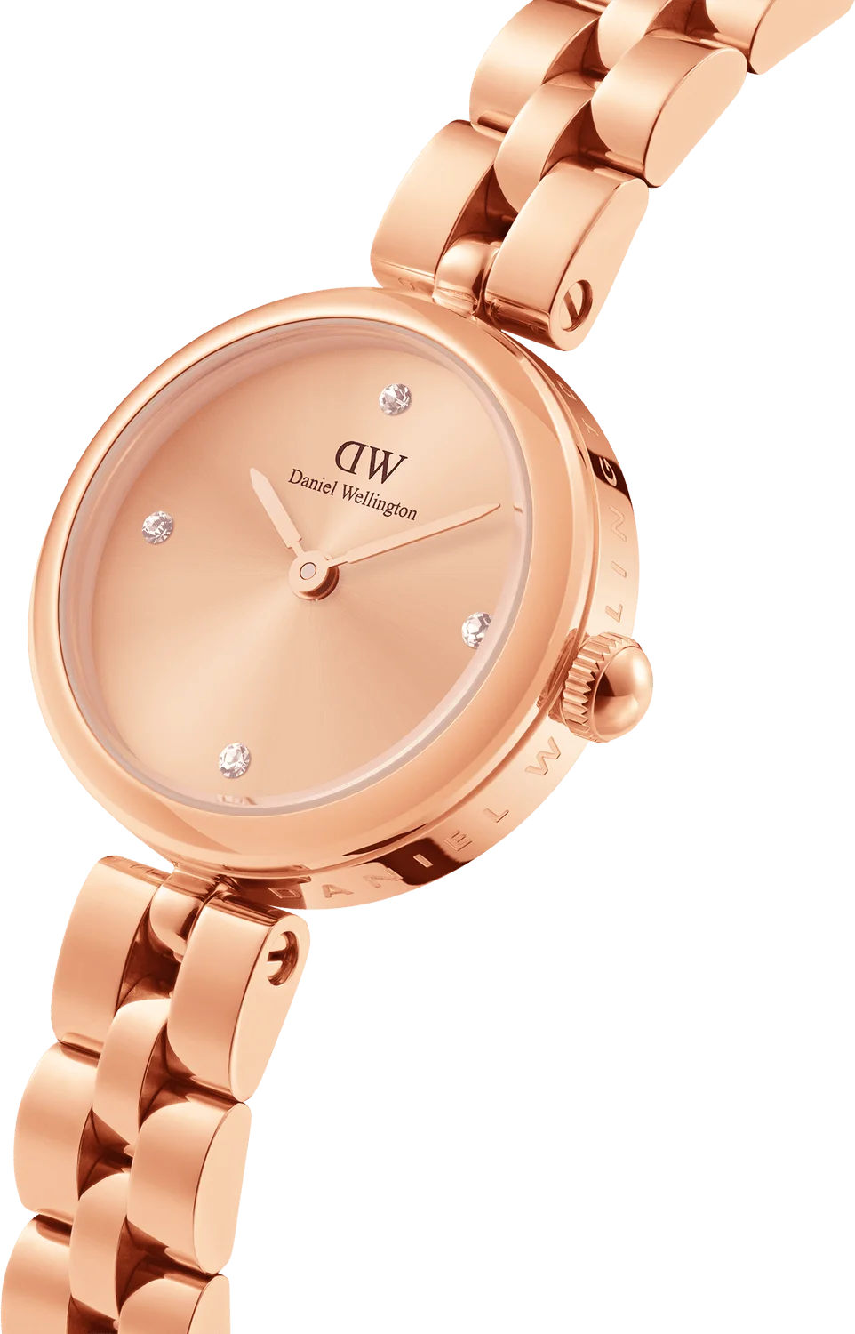 Montre Daniel Wellington DW00100720 Elan Lumine Unitone - Cadran et bracelet acier or rose 22mm pour femme vue 2