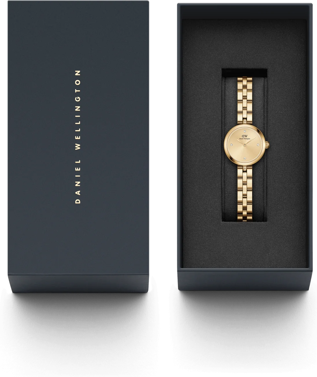 Montre Daniel Wellington DW00100718 Elan Lumine Gold - Cadran doré 22mm pour femme, bracelet acier or vue 5
