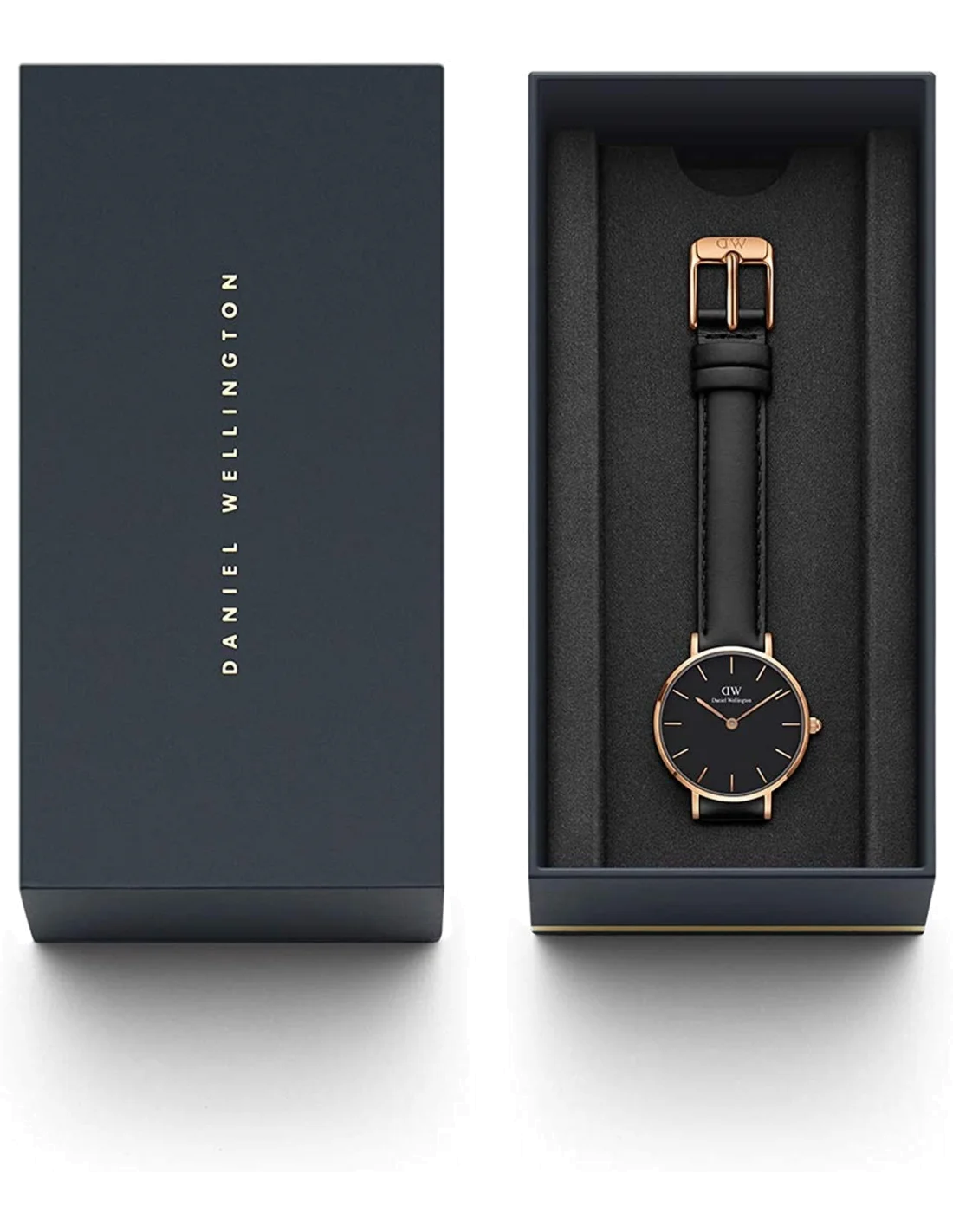 Montre Femme Daniel Wellington Classic Petite Or Rose et Noir DW00100224 vue 3
