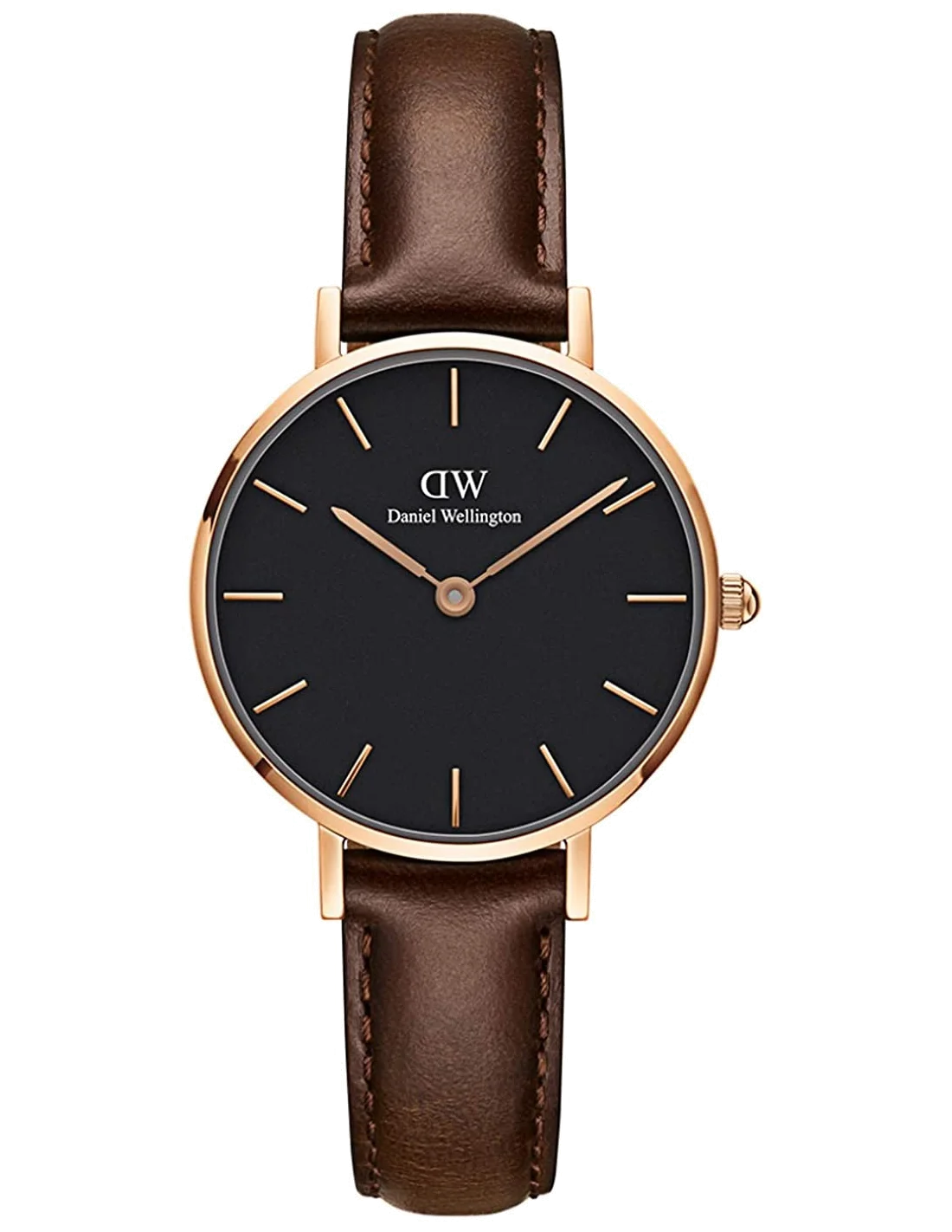 Montre Femme Daniel Wellington Classic Petite DW00100221 en Or Rose et Cadran Noir vue 3