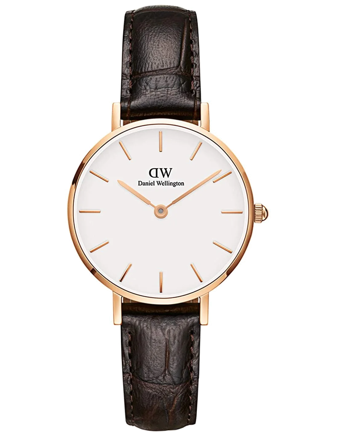 Montre Femme Daniel Wellington Classic Petite DW00100232 en Or Rose et Cadran Blanc vue 3