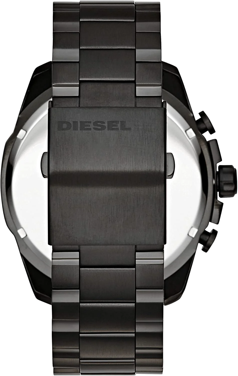 Montre Diesel Mega Chief DZ4318 pour Homme, Boîtier Acier Noir 51mm, Verre Iridescent vue 2