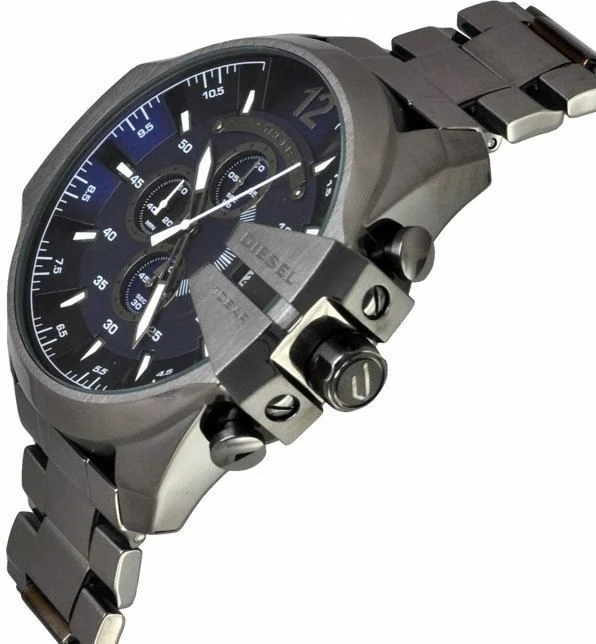 Montre Diesel Mega Chief DZ4329 pour Homme, Boîtier Acier Anthracite 59mm vue 2